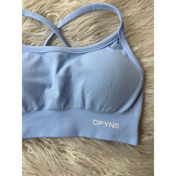 Dfyne Dynamic Backless Sports Bra Sky Blue Size Small - Picture 4 of 7